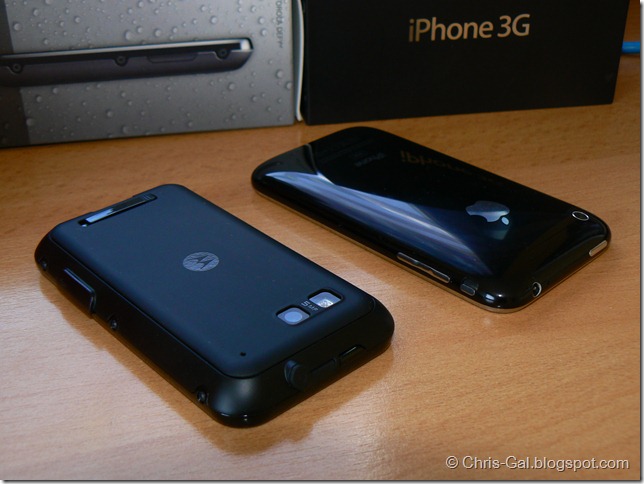 Motorola Defy iPhone 3G