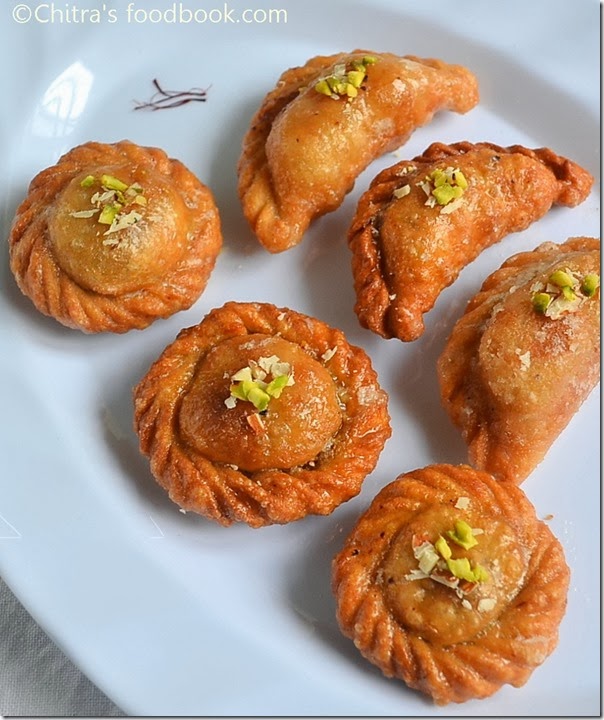 suryakala,chandrakala sweet recipe