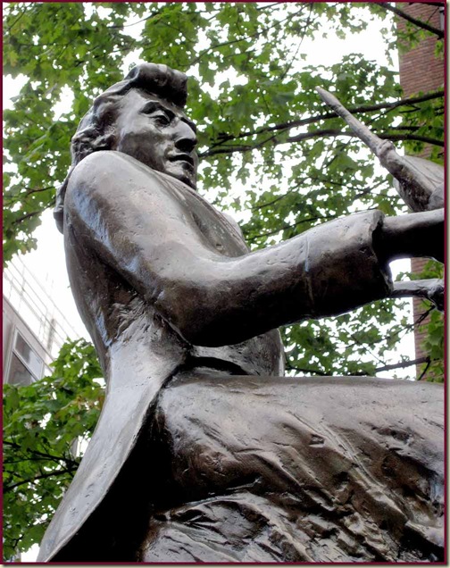 Chopin - detail from the Deansgate sculpture