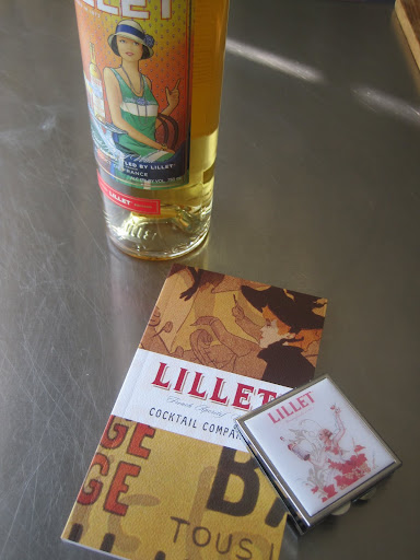 Other Lillet goodies, such as a compact and a recipe book, were included.