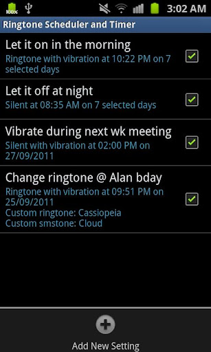 Ringtone Scheduler Free