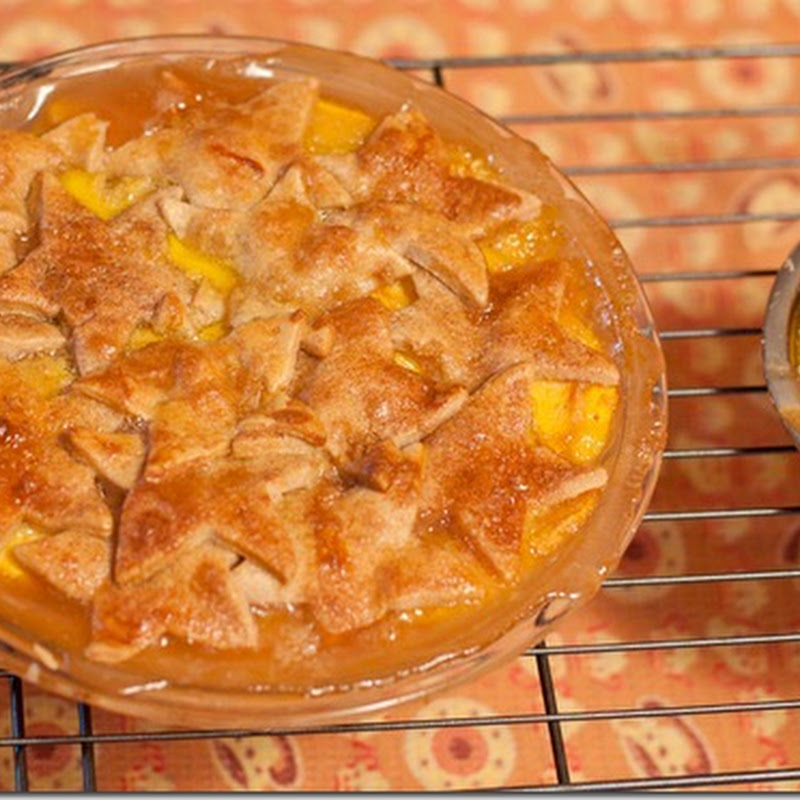 Peach coriander pie