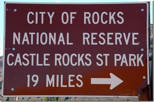 Castle Rocks Sign