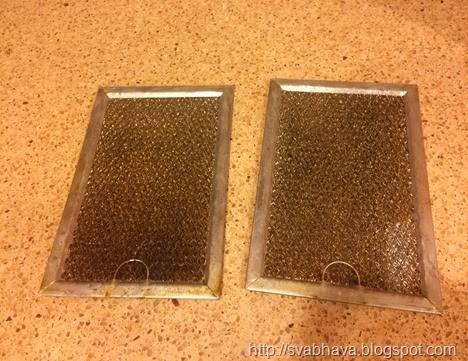 cleaning microwave filters