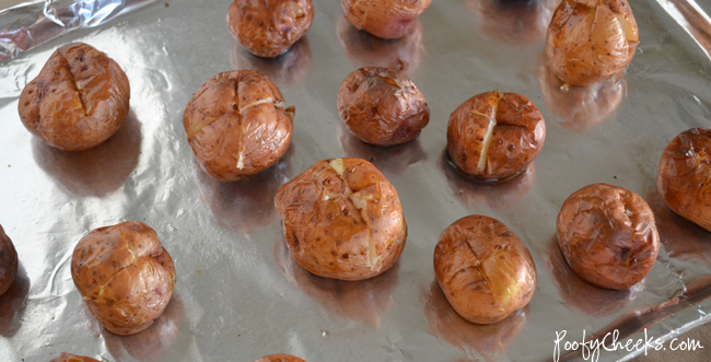 Baked Rosemary Feta Potatoes