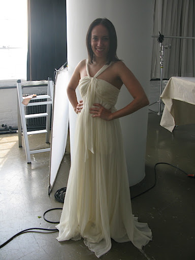 Melissa, associate fashion editor, looks wedding ready in a third option.