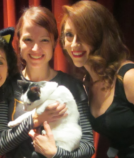 Adopt-A-Pet.com's Abbie Moore stops short of covering adoptable kitty Lewis with red lipstick kisses! Adopt-A-Pet.com's Abbie Moore stops short of covering adoptable kitty Lewis with red lipstick kisses!