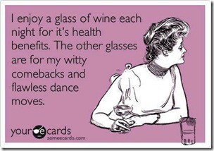 enjoy a glass of wine