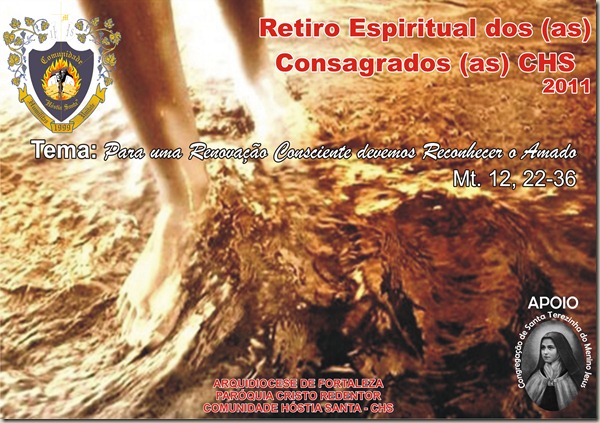 Cartaz do Retiro dos consagrados 2011
