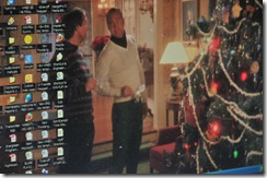 A Christmas-themed computer screen saver. A Christmas-themed computer screen saver.