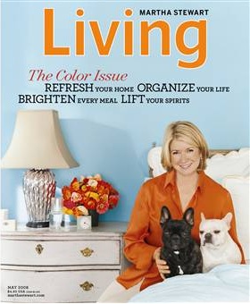 Martha on the cover of the color issue, May 2008.