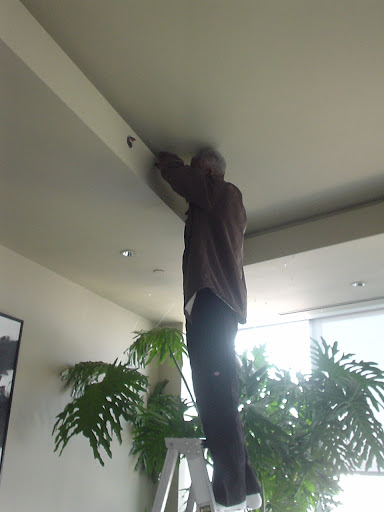 One great point that he brought up was that if there is mirror on the ceiling, it would reflect whatever appeared in the cove.