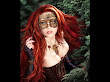 Red Princess In A Mask