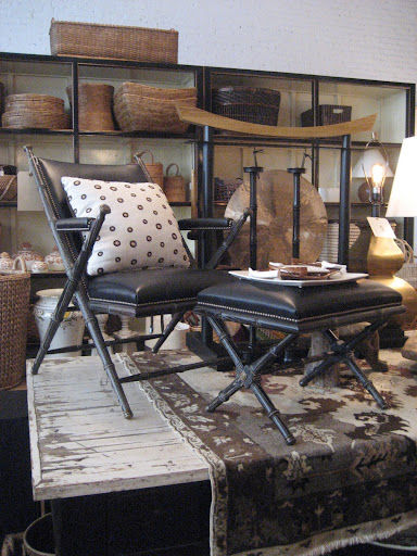 A camp chair, and the details are inspired by bamboo. A camp chair, and the details are inspired by bamboo.