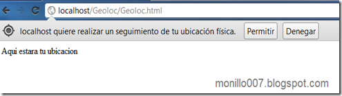 Ejemplo de API de Geolocalizacion HTML5