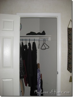 Organized closet