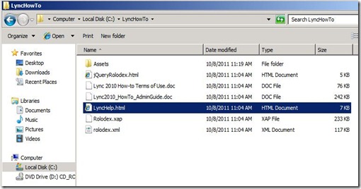 Lync How To - File Copy