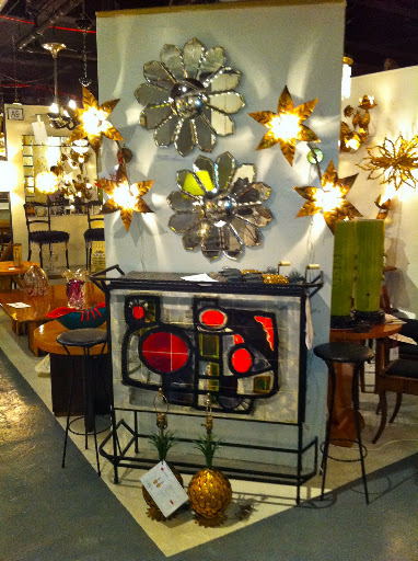 I love the flower shaped mirrors. They're fun and sophisticated.