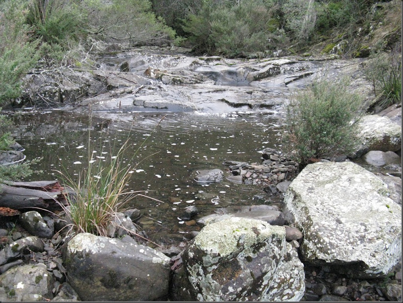 Pool at top of falls