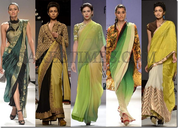 WLIFW_Spring_Summer_2013_Green_Sarees