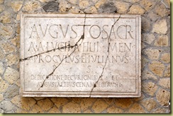 Augustali Inscription Augustali Inscription