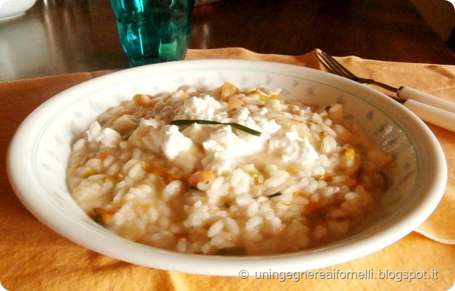 risotto fiori zucca orata mozzarella bufala