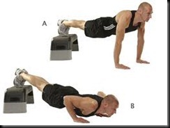 decline push up decline push up