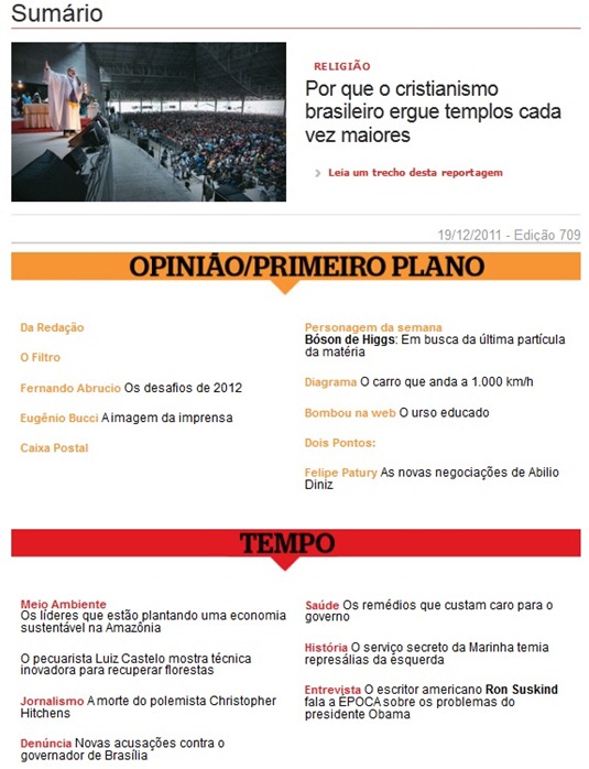 download revista época edição 709 de 19.12.11 - sumário