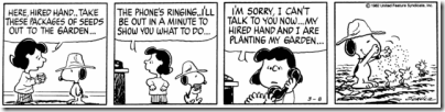 1982-03-08 - Snoopy as a farmer