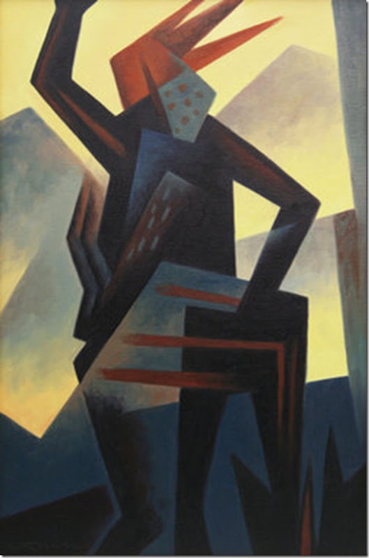 Land Figure-Ed-Mell-Enkaustikos Land Figure-Ed-Mell-Enkaustikos