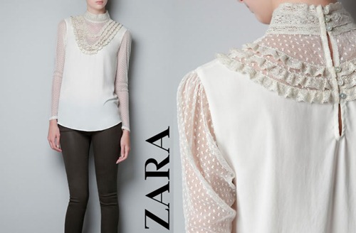 camisa_pechera_puntilla_plumeti_zara camisa_pechera_puntilla_plumeti_zara