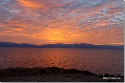Sunrise over Dead Sea at En Gedi, tb021906180