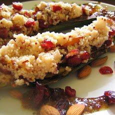 Couscous Stuffed Zucchini Boats