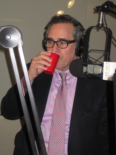 Michael gets his first taste of the Whiskey Punch Royale.