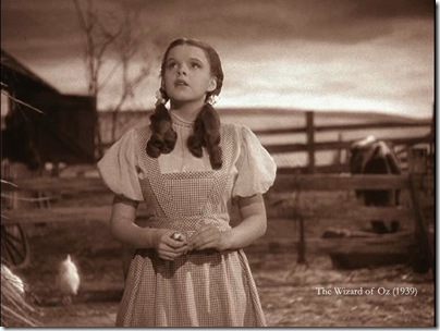 Dorothy back at Kansas