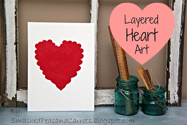 Layered Heart Art