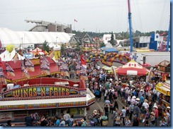 0541 Alberta Calgary Stampede 100th Anniversary - midway from the pedestrian skyway