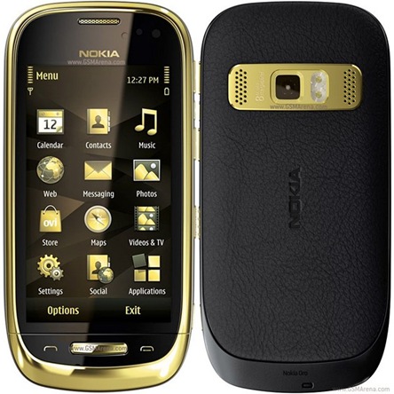Nokia Oro - Ponsel Premium Berlapis Emas dan Kristal Nokia Oro - Ponsel Premium Berlapis Emas dan Kristal