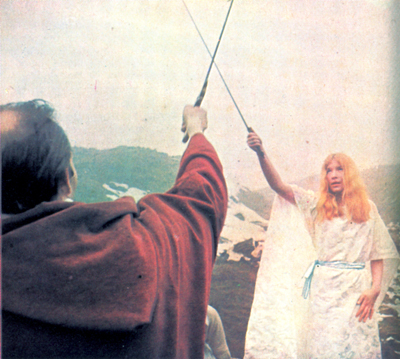 Alex And Maxine Sanders With Swords, Maxine Sanders