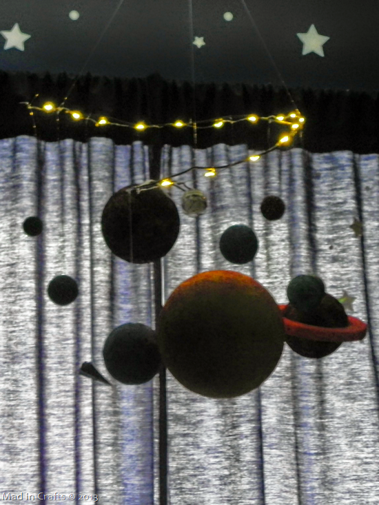 planet mobile in the dark planet mobile in the dark