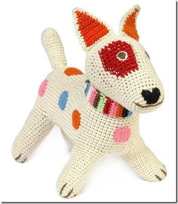 Doudou au crochet Fox Terrier ♥ Doudou au crochet Fox Terrier ♥