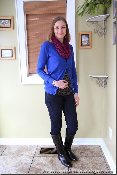 Cobalt, Fuscia, Jeans, Tall Boots Cobalt, Fuscia, Jeans, Tall Boots