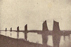 Torfschiffe - bei günstigem Winde; aus J. Segelken "Heimatbuch", 1938