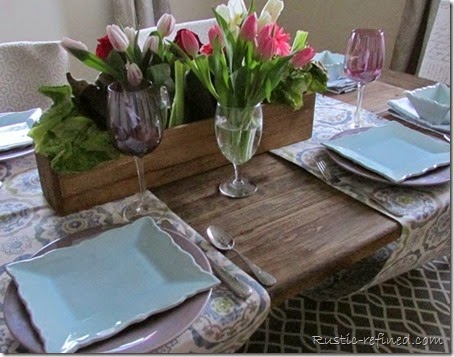 Spring Tablescape @ Rustic-refined.com Spring Tablescape