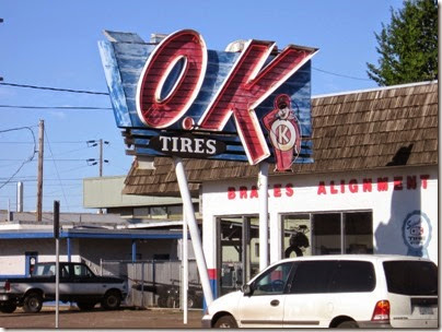 IMG_9014 OK Tires Sign in Salem, Oregon on September 8, 2007