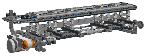 LEGO Mindstorms NXT X-Y Plotter: X-axis