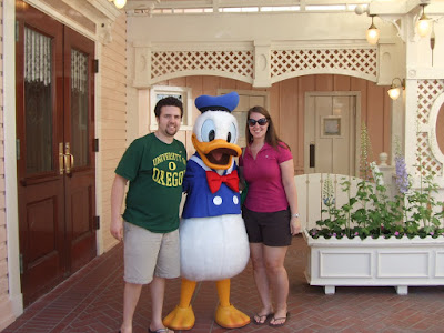 Donald Duck Stops for a Picture