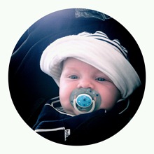 chillaxing in the pram