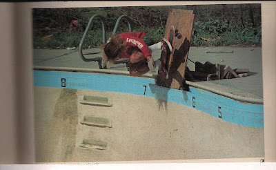 Taking the board out of the pool in the early days........