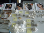 We called in a ton of hair accessories so we had plenty to chose from. Above the pretties are our hair style inspiration images.